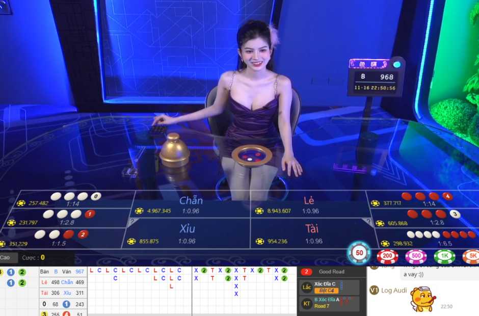 Giao diện sàn xóc đĩa online